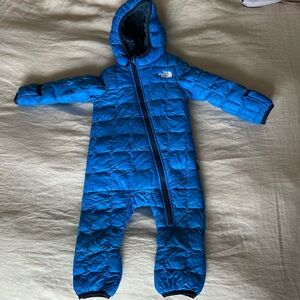 The North Face Vibrant Blue baby bunting